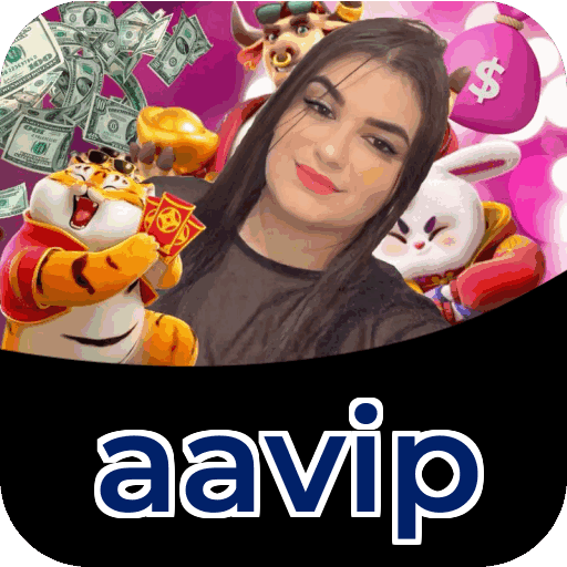 Interface do aplicativo aavip mostrando jogos disponíveis no iOS e Android